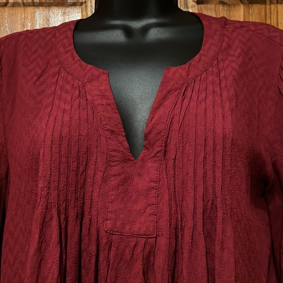 NWOT Burgundy Boho Top - Picture 5 of 8